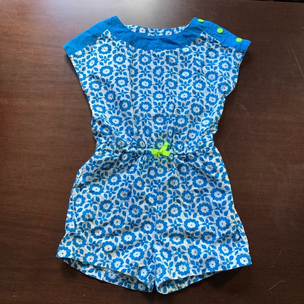 Mini Boden Mod Romper, EUC size 6/7